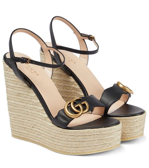 gucci espadrilles saks|gucci espadrille wedge.